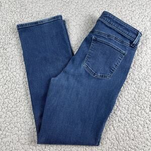 Talbots Barely Boot Womens Jeans Size 6P Cotton Blend Blue 27.5" Inseam